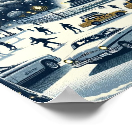 New York Holiday Elegance -  Kerstmis Poster (Hoek)