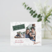 New York Holiday Moving Announcement Briefkaart (Staand voorkant)