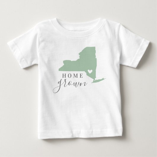 New York Home Grown | State-kaart bewerkbare kleur (Voorkant)