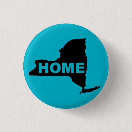 New York Home Knop Badge Staat Ronde Button 3,2 Cm (Voorkant)