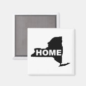 New York Home Magneet Koelkast Staat (Voorkant / Achterkant)