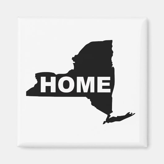 New York Home Magneet Koelkast Staat (Voorkant)