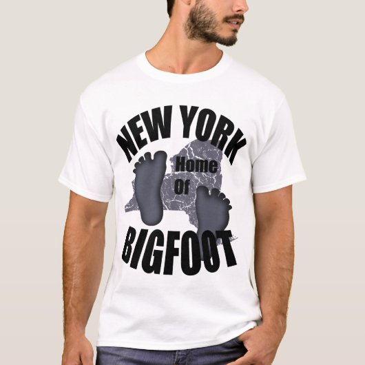 New York Home of Bigfoot T-shirt (Voorkant)
