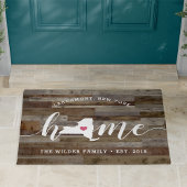 New York Home State Personalized Wood Kijk uit Deurmat