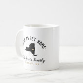 New York Home Sweet Home Familie Monogram Mok (Voorkant links)