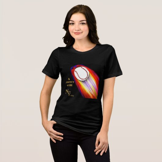 NEW YORK HONKBAL Tri-Blend SHIRT (Voorkant volledig)