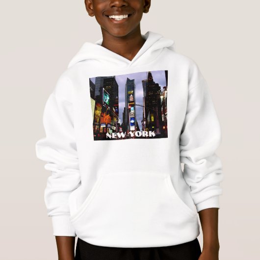New York Hoodie Kind Times Square Hooded Sweatshir (Voorkant)