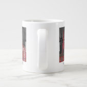 New York Hoogte van nacht - Rood Grote Koffiekop (Achterkant)