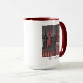 New York Hoogte van nacht - Rood Mok (Voorkant rechts)