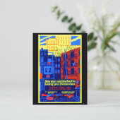  New York Huisvesting Poster Feestdagenkaart (Staand voorkant)