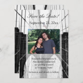 New York Huwelijk NYC Brooklyn Bridge Kaart (Voorkant / Achterkant)