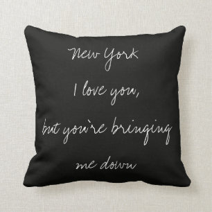 New York I Love You, Black LCD Sierkussen