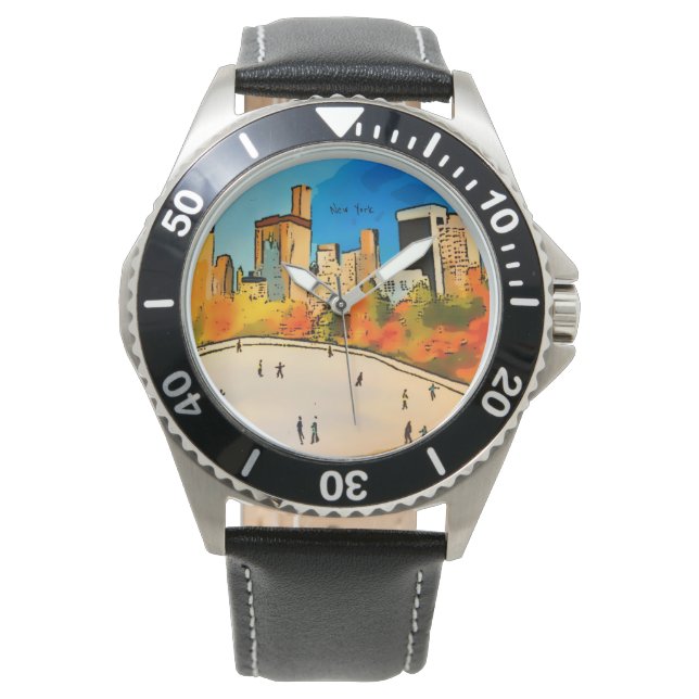 New York Ice Rink Central Park Horloge (Voorkant)