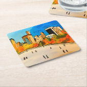 New York Ice Rink Central Park Watch Kartonnen Onderzetters (Schuin)