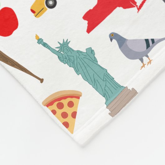 New York Icons Fleece Deken (Hoek)