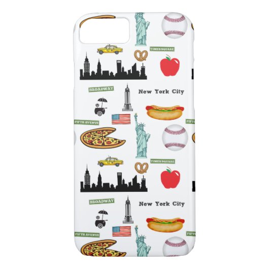 New York Icons Patroon door Orchard Three Case-Mate iPhone Case (Achterkant)