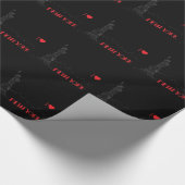 New York, ik hou van, Vrijheidsbeeld Black Cadeaupapier (Hoek)