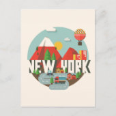 New York in design Briefkaart (Voorkant)