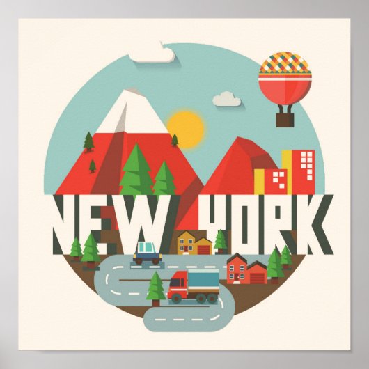 New York in design Poster (Voorkant)