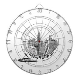 New York in een glazen bol Dartbord