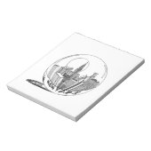 New York in een glazen bol Notitieblok (Linkerzijde)