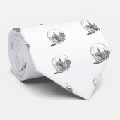 New York in een glazen bol Stropdas (Opgerold)