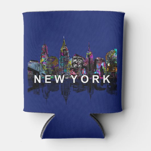 New York in graffiti Blikjeskoeler (Voorkant)