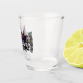 New York in graffiti Shot Glass Shot Glas (Rechts)