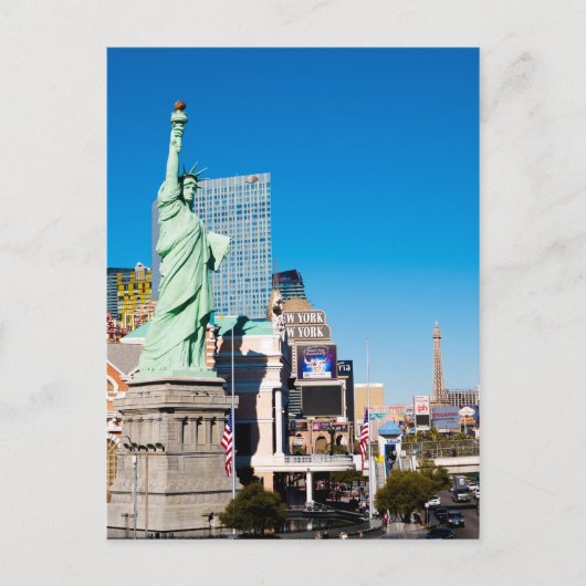 New York in Las Vegas op straat Briefkaart (Voorkant)