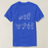 New York in Sign Language T-shirt (Design voorkant)