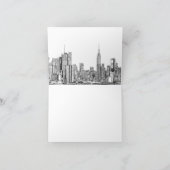 New York inkt paarse romance Feestdagen Kaart (Binnen)