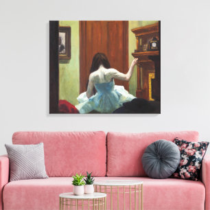 New York Interieur Edward Hopper Canvas Afdruk