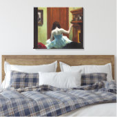 New York Interieur | Edward Hopper | Canvas Afdruk (Insitu (Slaapkamer))