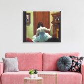 New York Interior | Edward Hopper | Canvas Afdruk (Insitu (Woonkamer))