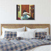 New York Interior | Edward Hopper | Canvas Afdruk (Insitu (Slaapkamer))