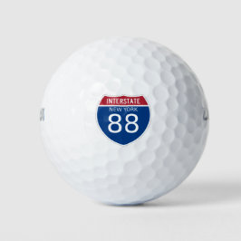 New York Interstate 88 Sign Golfballen