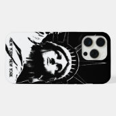 New York iPhone Hoesje Aangepaste Statue of Libert 15 Pro Max Case (Achterkant horizontaal)