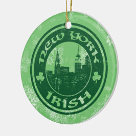New York Irish American KerstTree Ornament