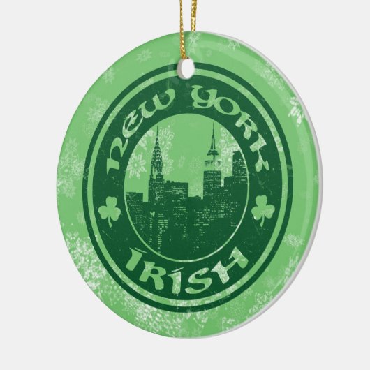New York Irish American KerstTree Ornament (Links)