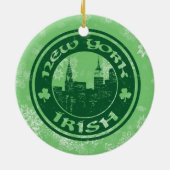 New York Irish American KerstTree Ornament (Achterkant)