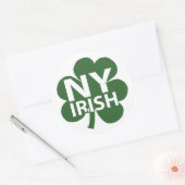 New York Irish Shamrock Ronde Sticker (Envelop)