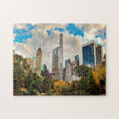 New York is het beste Central Park. Abstract. Legpuzzel (Horizontaal)