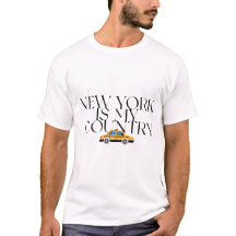 New York Is My Country Grafische T-shirt