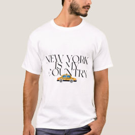 New York Is My Country Grafische T-shirt