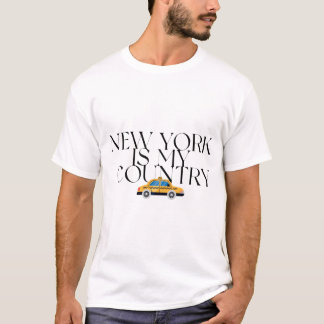 New York Is My Country Grafische T-shirt