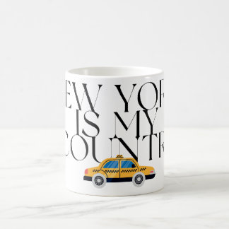 New York Is My Country Grafische T-shirt Koffiemok