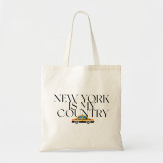 New York Is My Country Grafische T-shirt Tote Bag