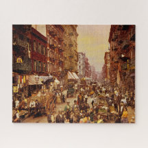 New York - jaren geleden, circa 1891.