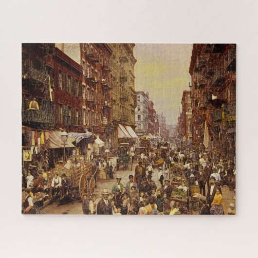 New York... jaren voorbij rond 1891. Legpuzzel (Horizontaal)