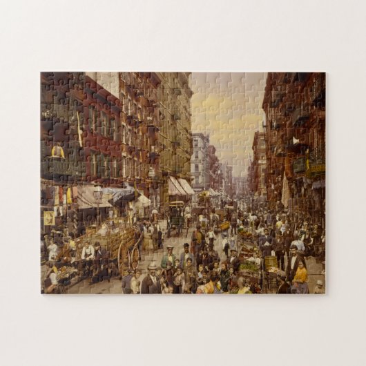 New York... jaren voorbij rond 1891. Legpuzzel (Horizontaal)